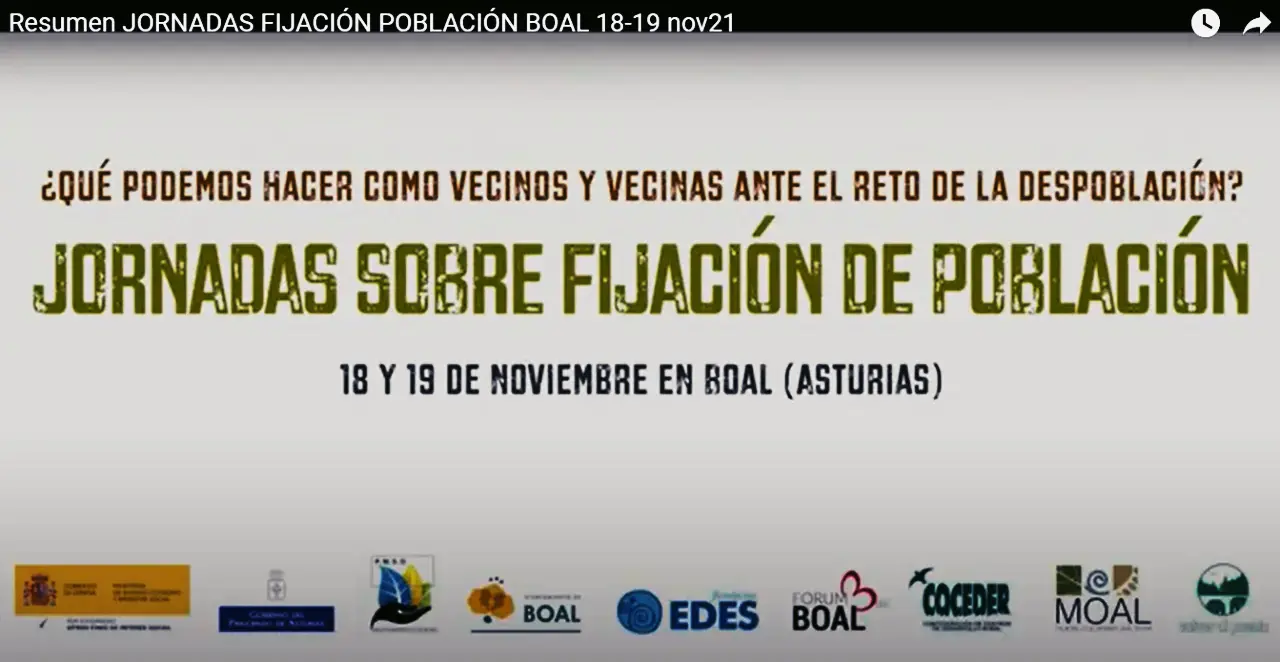 Video resumen de las Jornadas sobre Fijación de Población del pasado mes