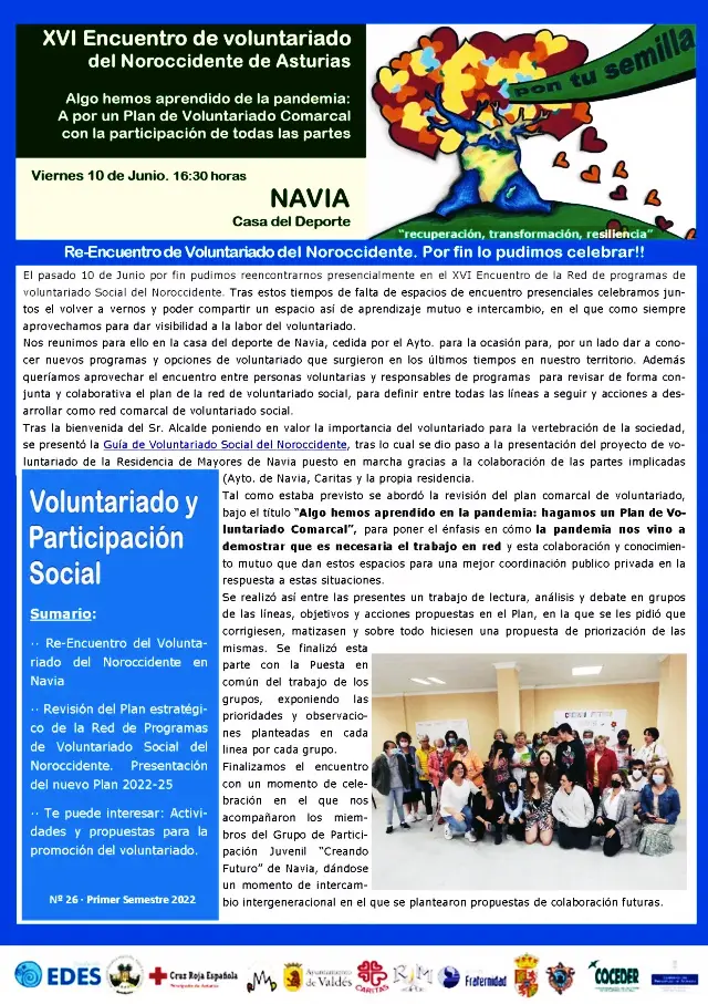 Nuevo Boletín de la Red de Voluntariado Social del Noroccidente