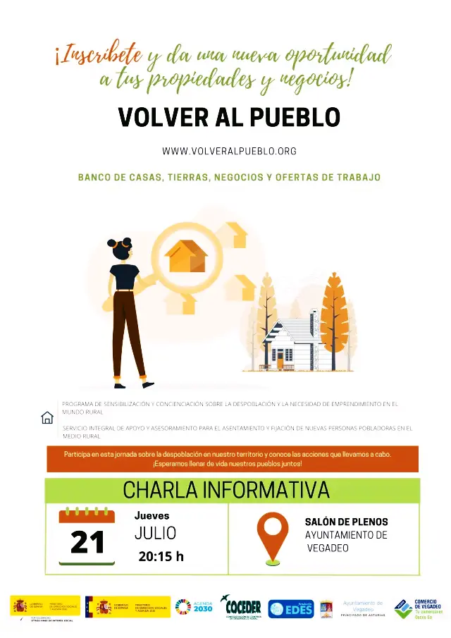 Presentación en Vegadeo del programa «Volver al Pueblo»