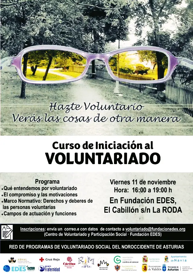 Curso de Iniciación al Voluntariado en el Noroccidente. 11nov22