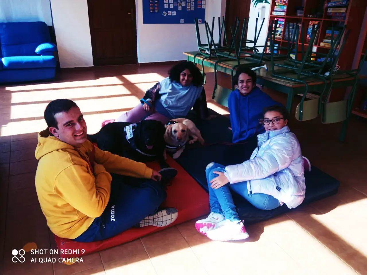 Comienzo de las sesiones de intervención asistida por perros
