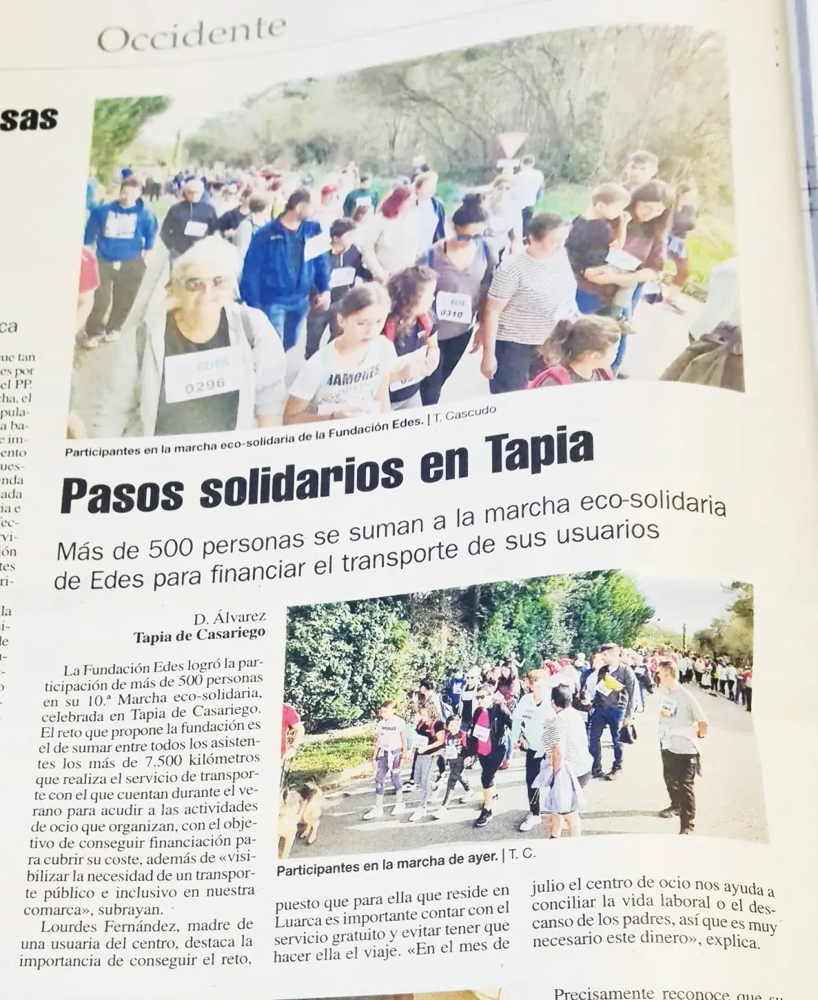 X Marcha Eco-Solidaria a beneficio de la Fundación Edes 2022