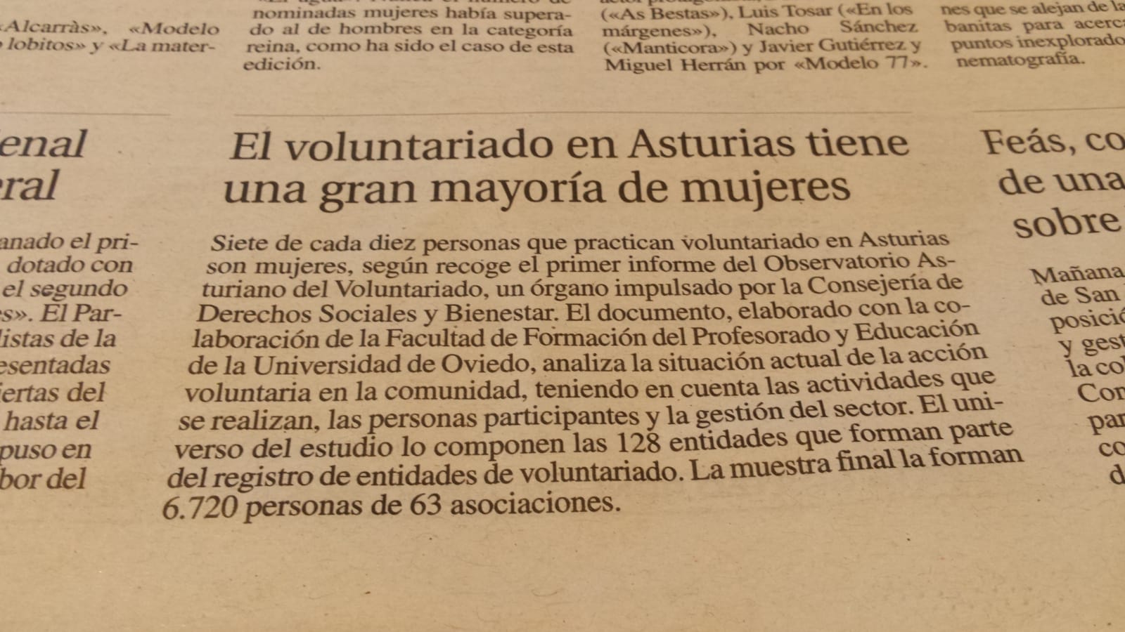 Edes participa en las actividades de Conmemoración del Día Internacional del Voluntariado del Principado de Asturias