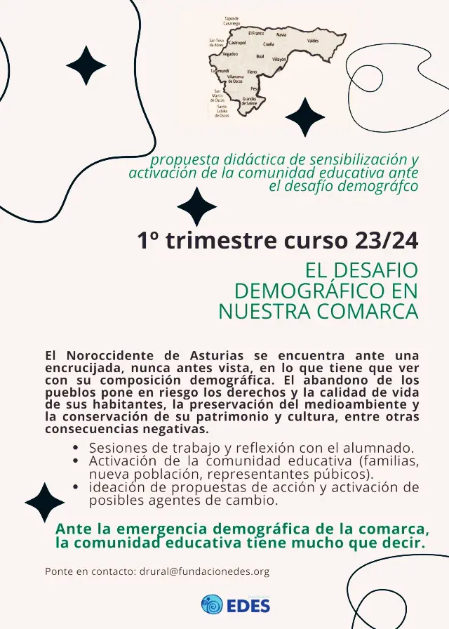 Llevamos el desafío demográfico a los coles de la comarca