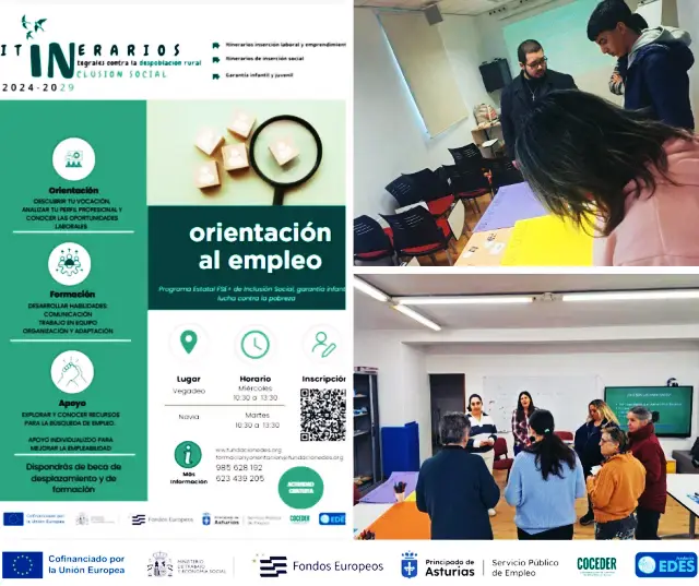 El servicio de Empleo de la Fundación Edes ha comenzado una actividad grupal sobre Orientación al empleo.