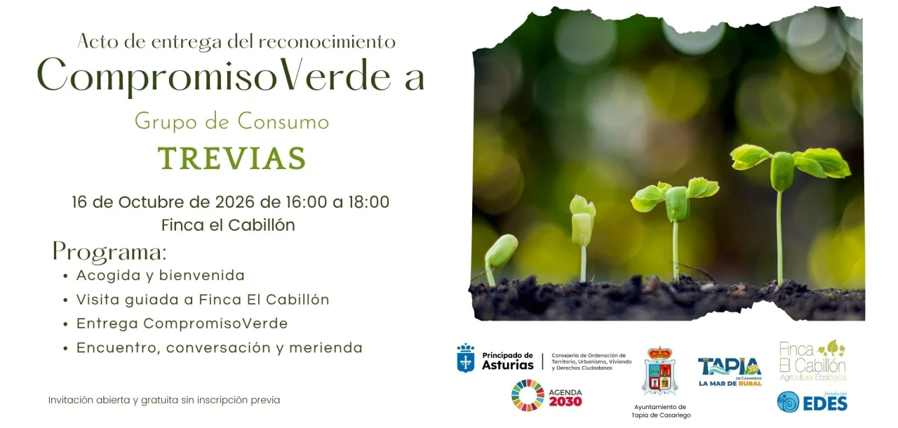 Compromiso Verde 2026 a Grupo de Consumo-Trevias