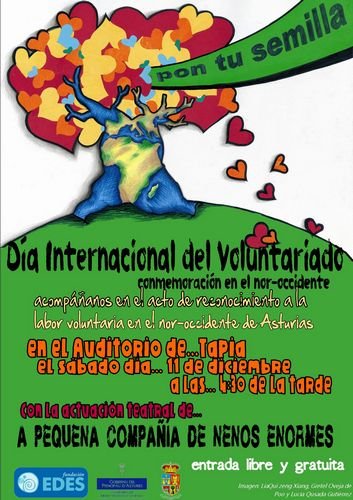 Día Internacioanl del Voluntariado. Conmemoración en el Occidente