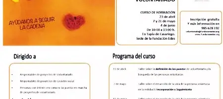 Curso para la mejora de los proyectos de voluntariado