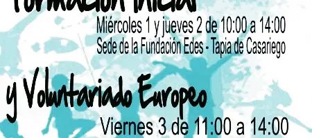 Formación inicial sobre Voluntariado y Servicio de Voluntariado Europeo
