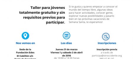 “Taller de dinamización de actividades infantiles y juveniles”