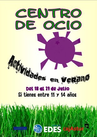 Apertura de plazas para Actividades en Verano