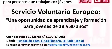 Jornada sobre Servicio de Voluntariado Europeo