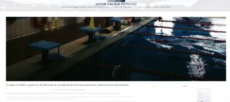 Astur Galicia Noticias:  Fundación Edes: La piscina de Navia en el occidente de Asturias avanza en la eliminación de barreras 05/2018
