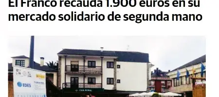 Comercio: El Franco recauda 1.900 euros en su mercado solidario de segunda mano 13/08/2018
