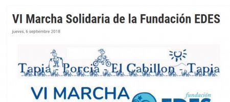 ORT: VI Marcha Solidaria de la Fundación EDES 06/09/2018