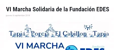 ORT: VI Marcha Solidaria de la Fundación EDES 06/09/2018
