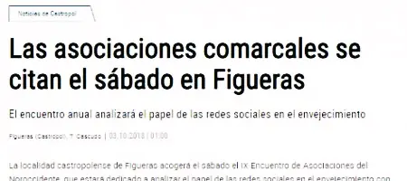IX Encuentro Asociaciones del Noroccidente. Figueras 6/10/18