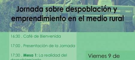 JORNADA sobre DESPOBLACIÓN Y EMPRENDIMIENTO EN EL MEDIO RURAL. COCEDER