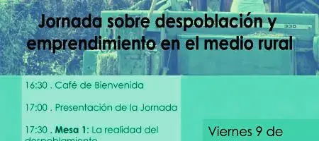 JORNADA sobre DESPOBLACIÓN Y EMPRENDIMIENTO EN EL MEDIO RURAL. COCEDER
