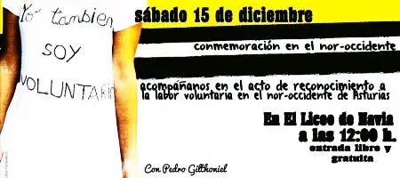 También en Oviedo el Día 5 de diciembre con el VOLUNTARIADO