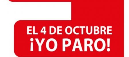 Paramos para no parar. 4 de octubre ¡Yo Paro!