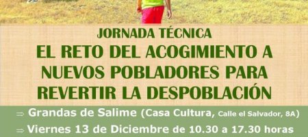 Jornada: “el reto del acogimiento a nuevos pobladores para revertir la despoblación en nuestro territorio”