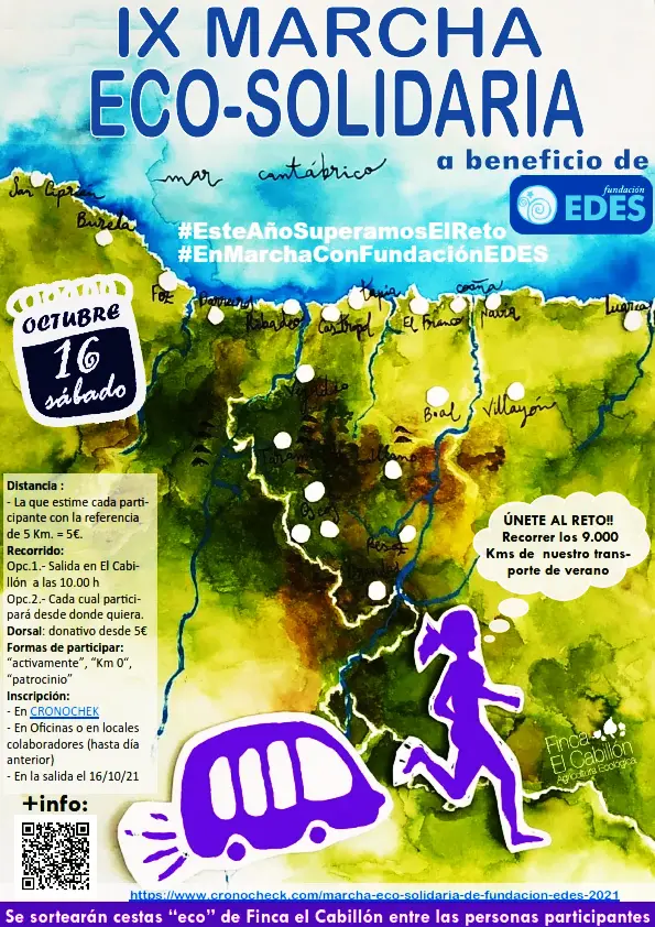 La IX marcha Eco Solidaria (16-10-2021)de Fundación EDES en la prensa