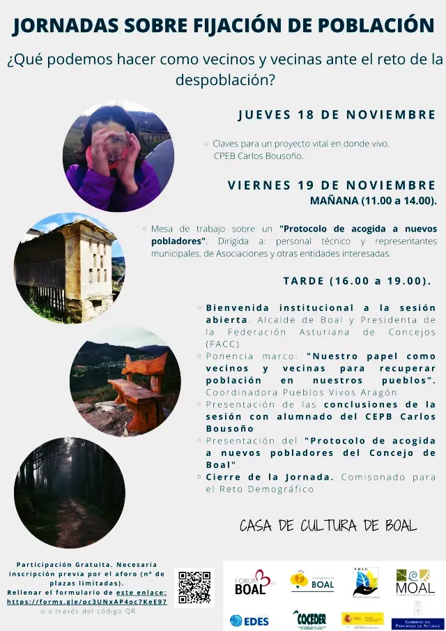 Jornadas sobre Fijación de Población: ¿QUÉ PODEMOS HACER COMO VECINOS Y VECINAS ANTE EL RETO DE LA DESPOBLACIÓN?