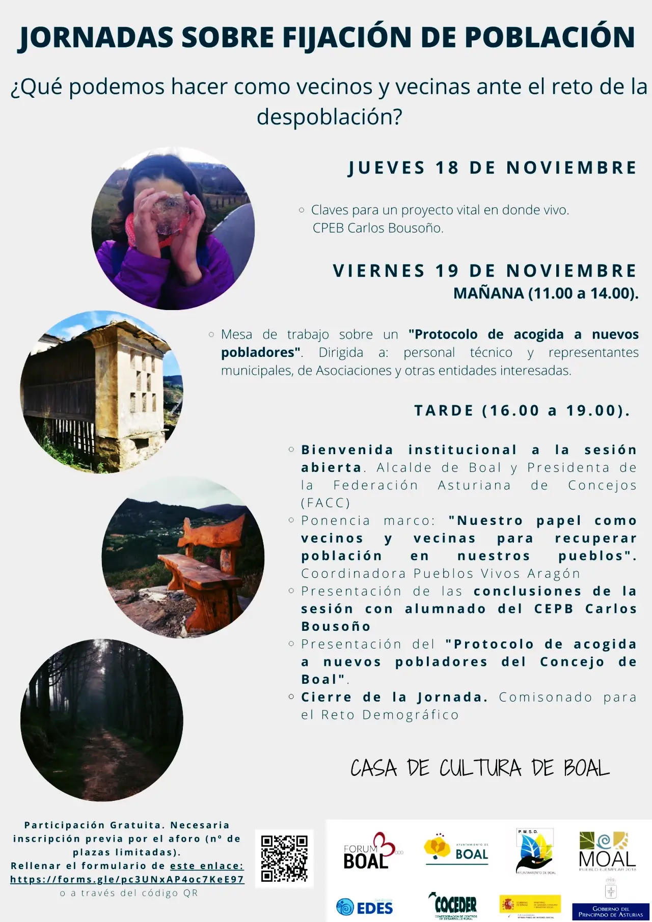 Jornadas sobre Fijación de Población: ¿QUÉ PODEMOS HACER COMO VECINOS Y VECINAS ANTE EL RETO DE LA DESPOBLACIÓN?