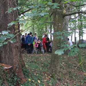 Excursión de Edes al bosque con los chavales